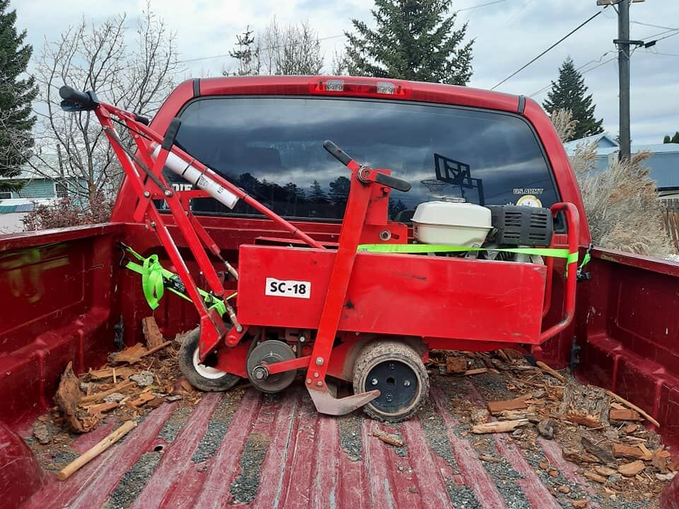 A sod cutter